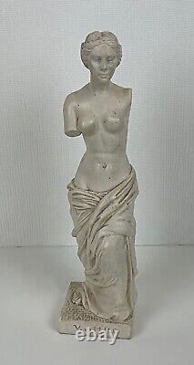 Ancienne XXème statue, sculpture en plâtre Vénus de Milo