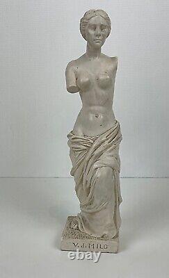 Ancienne XXème statue, sculpture en plâtre Vénus de Milo