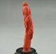Ancienne Figurine En Corail Rouge Chinois Ancien Corail Statue Chinese China