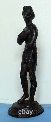 Ancienne grande Statuette en bronze Vénus Aphrodite, 18 cms 498 grs, à nettoyer