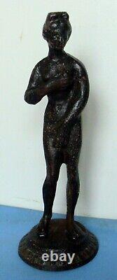 Ancienne grande Statuette en bronze Vénus Aphrodite, 18 cms 498 grs, à nettoyer