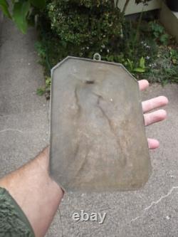 Ancienne plaque en bronze statue Sculpture de marianne époque XIXème pour Mairie