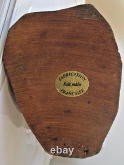 Ancienne rare sculpture statue statuette dentellière bretonne polychrome