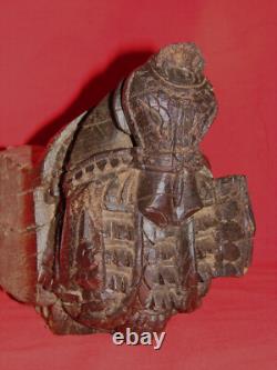 Ancienne sculpture bois tête de cheval