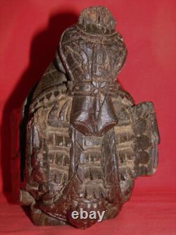 Ancienne sculpture bois tête de cheval