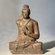 Ancienne Sculpture Chinoise De Bouddha En Bronze, Statue D'art Asiatique