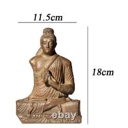 Ancienne sculpture chinoise de Bouddha en bronze, statue d'art asiatique