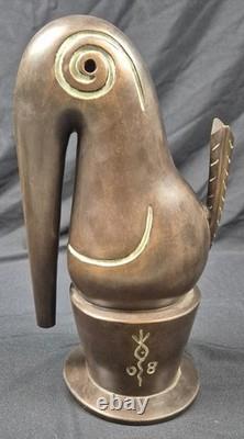 Ancienne sculpture contemporaine en Bronze Le prix VSCD MIME Signée