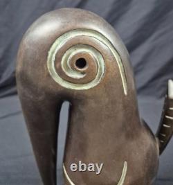 Ancienne sculpture contemporaine en Bronze Le prix VSCD MIME Signée