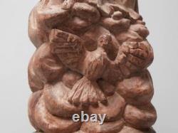 Ancienne sculpture de la trinité bois GOA XVIIIème religion Antique religious