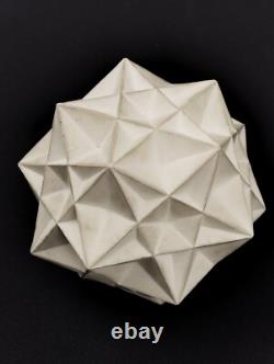 Ancienne sculpture dodecaedre stellation polyedrique DRGM DEPOSE 57824 suisse