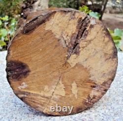 Ancienne sculpture en bois bretonne a l'enfant 19 ème signature à identifier