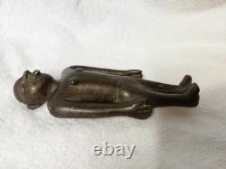 Ancienne sculpture idole en bronze époque début XXe
