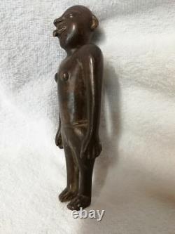 Ancienne sculpture idole en bronze époque début XXe