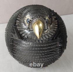 Ancienne sculpture, oiseau en métal, Alexander Blazquez, Mexique