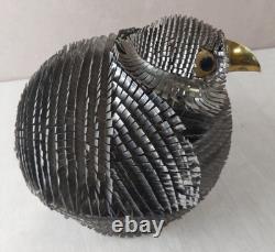 Ancienne sculpture, oiseau en métal, Alexander Blazquez, Mexique