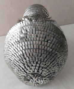 Ancienne sculpture, oiseau en métal, Alexander Blazquez, Mexique