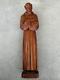 Ancienne Sculpture Personnage Religieux Saint Carved Wood Figure Eclesiastic