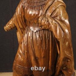 Ancienne sculpture religieuse en bois sainte Thérèse extase statue 18ème siècle