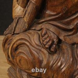 Ancienne sculpture religieuse en bois statue sainte Thèrse extase 18ème siècle