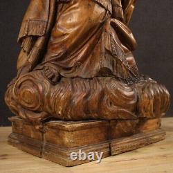 Ancienne sculpture religieuse en bois statue sainte Thèrse extase 18ème siècle