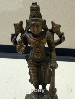 Ancienne sculpture statue divinité Shiva bronze Sud de L'Inde 18-19ème