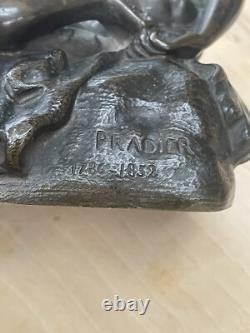 Ancienne sculpture statue en bronze signé Pradier femme nue