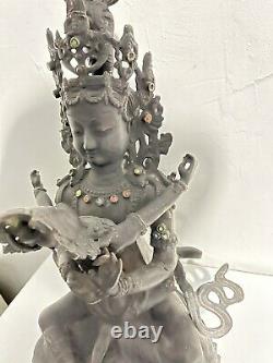 Ancienne statue Divinité De L'amour Chinois bronze Old Chinese Antique Asiatique