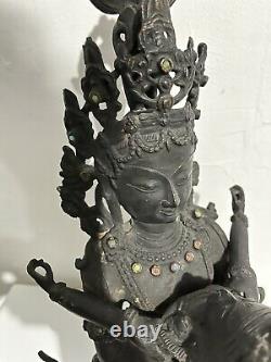 Ancienne statue Divinité De L'amour Chinois bronze Old Chinese Antique Asiatique