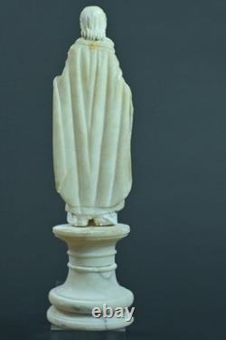 Ancienne statue Saint Paul XVIe albâtre sculpture religieuse Renaissance épée