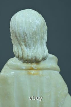 Ancienne statue Saint Paul XVIe albâtre sculpture religieuse Renaissance épée