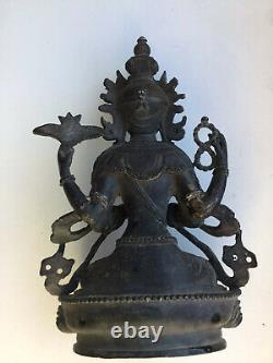 Ancienne statue Tibétaine sculpture bronze