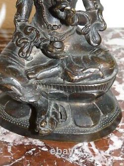 Ancienne statue bouddha chine china Tibet birman bronze metal