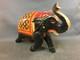 Ancienne Statue D'éléphant En Bois Sculpture Made In India Déco Yoga Ayurvéda