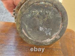 Ancienne statue de Garuda Bronze doré et polychrome Tibet ou Népal XIXe 26cm