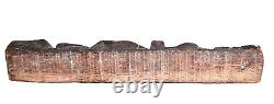 Ancienne statue de dame musicienne 13 art du temple hindou sculpture en bois