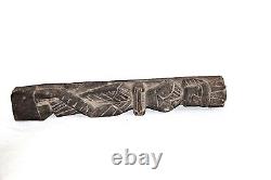 Ancienne statue de dame musicienne 13 art du temple hindou sculpture en bois