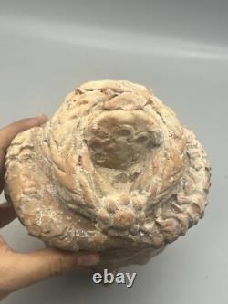 Ancienne statue du Gandhara sculpture tête terre cuite 500 après JC Afghanistan