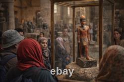 Ancienne statue égyptienne Amon-Ra roi pharaon Egypte sculpture pierre art an