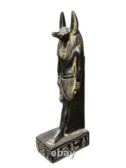 Ancienne statue égyptienne antique Anubis dieu de la mort sculpture pharaoniq
