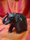 Ancienne Statue éléphant En Marbre Noir Sculpture Inde Asie H