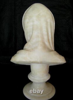 Ancienne statue en albâtre vierge d'après Donatello fin XIXème début XXème