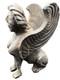 Ancienne Statue En Pierre Mythique Civilisation Sphinx Lion Ailé Sculpture Mo