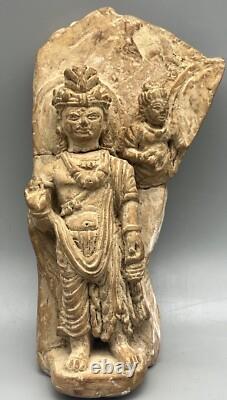 Ancienne statue en terre cuite du Gandhara Pakistan, sculpture murale du Gand