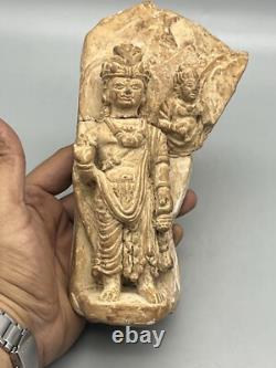 Ancienne statue en terre cuite du Gandhara Pakistan, sculpture murale du Gand