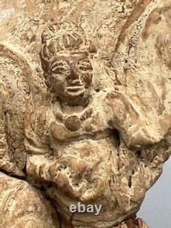 Ancienne statue en terre cuite du Gandhara Pakistan, sculpture murale du Gand