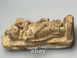 Ancienne statue en terre cuite du Gandhara Pakistan, sculpture murale du Gand