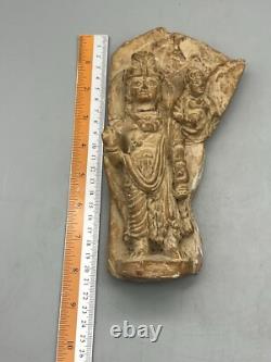 Ancienne statue en terre cuite du Gandhara Pakistan, sculpture murale du Gand