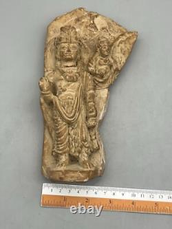 Ancienne statue en terre cuite du Gandhara Pakistan, sculpture murale du Gand
