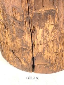 Ancienne statue japonaise Daikokuten bois Dieu chanceux sculpture sur bois
